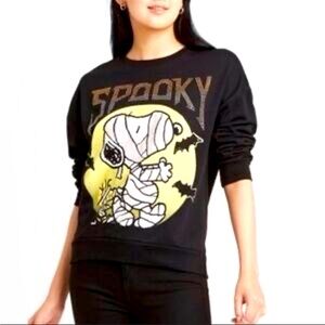 Peanuts Black Crew Neck Sweater